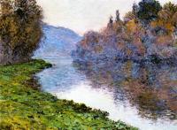Monet, Claude Oscar - Banks of the Seine at Jenfosse, Clear Weather